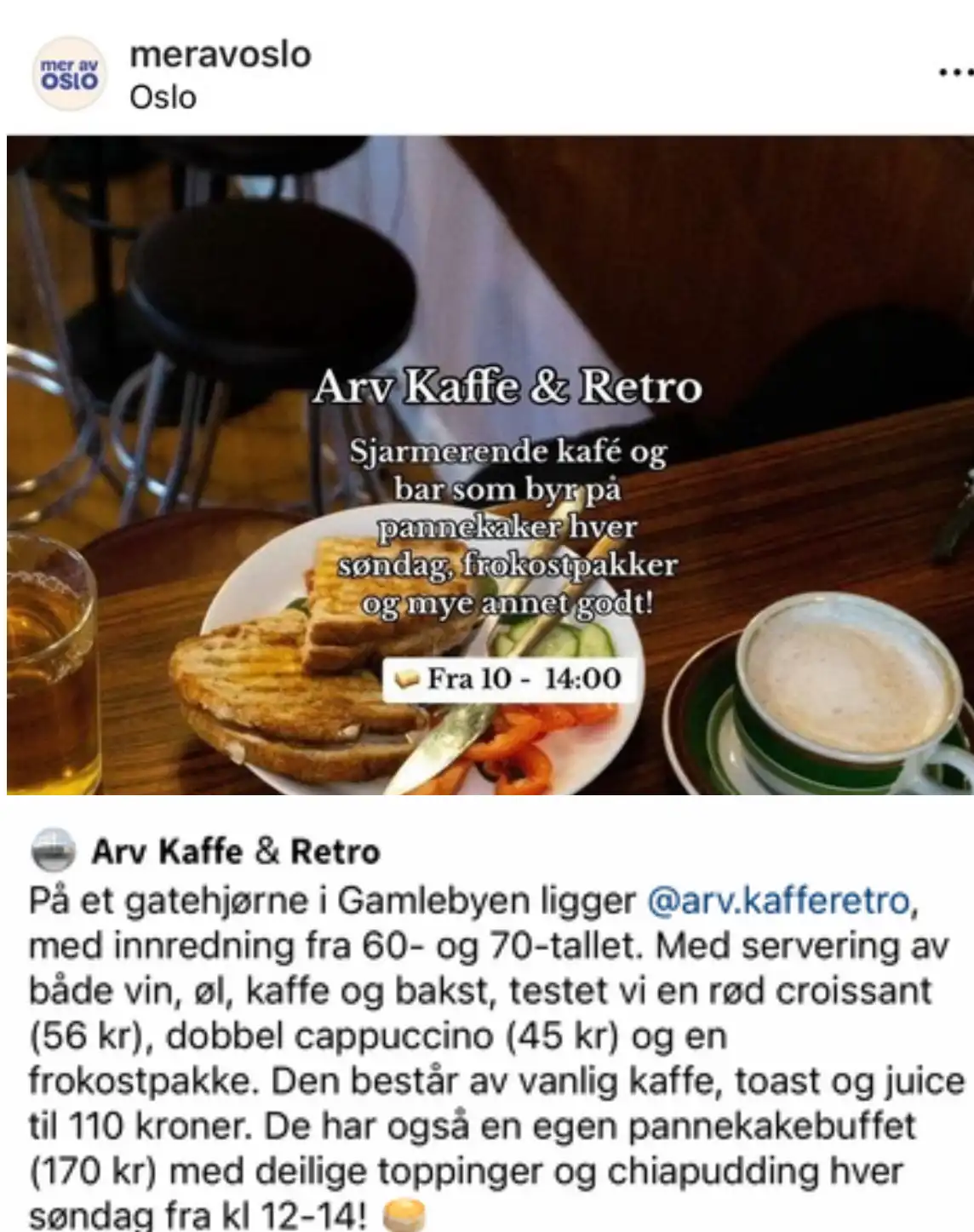 Arv Vin & Vaffel omtale i Mer av Oslo